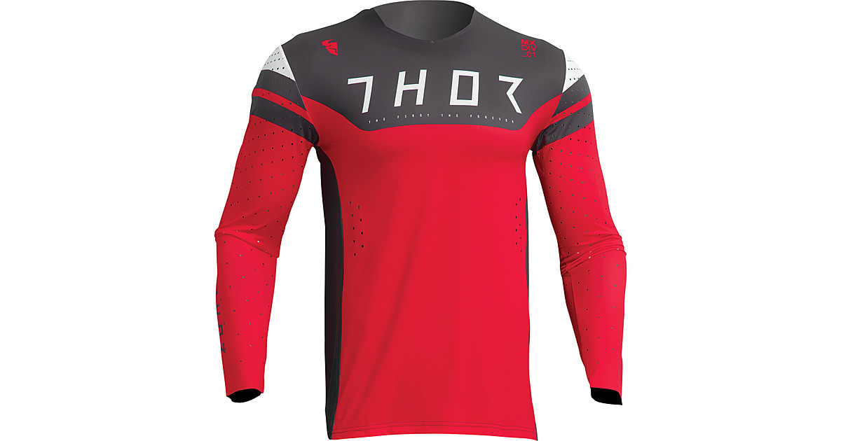 Мотокрос джърси THOR PRIME RIVAL RED/CHARCOAL - Dirt.BG